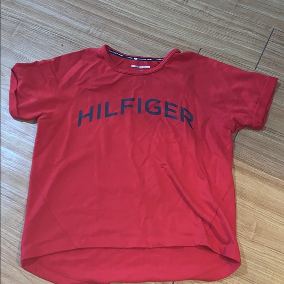 Red Tommy Hilfiger shirt - Picture 1 of 3